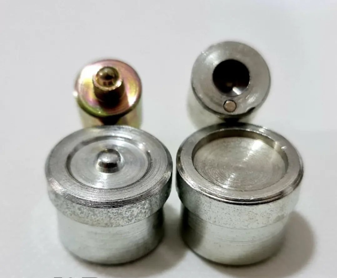 قالب پرس دکمه چهارتیکه سایز نمره۳(کوچکترین سایز چهارپارچه)